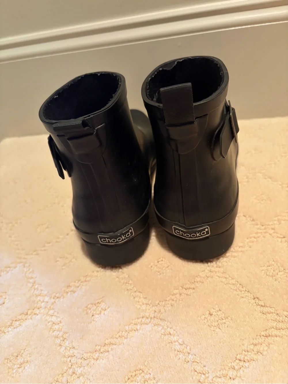 chooka Black Women's Short Rain Boots